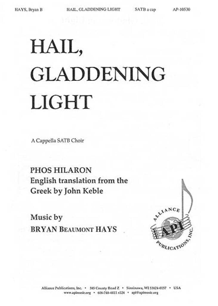 Hail, Gladdening Light